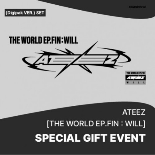 [SOUND WAVE] [ATEEZ] THE WORLD EP.FIN : WILL (DIGIPACK VER.) (8EA 1SET) Koreapopstore.com