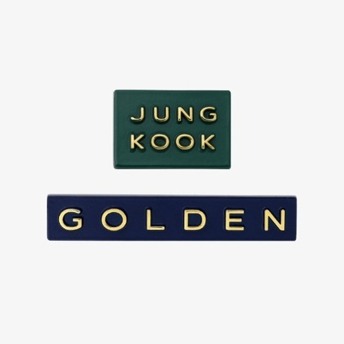 [Ship From 6th/MAR] [JUNG KOOK] [GOLDEN] BADGE SET Koreapopstore.com
